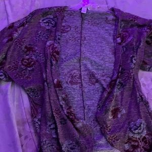 Women’s floral 3/4 sleeve cardigan